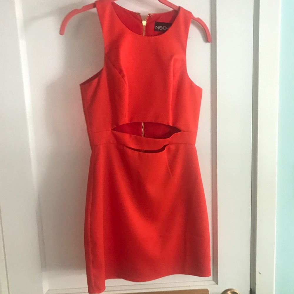 Orange NBD Dress.
